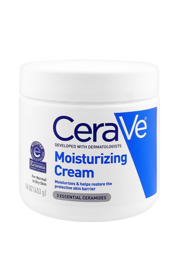 [CER/015] Cerave/ Moisturizing Cream for Normal to Dry Skin 454g:سيرافي كريم مرطب للبشرة الجافة والعادية حجم كبير