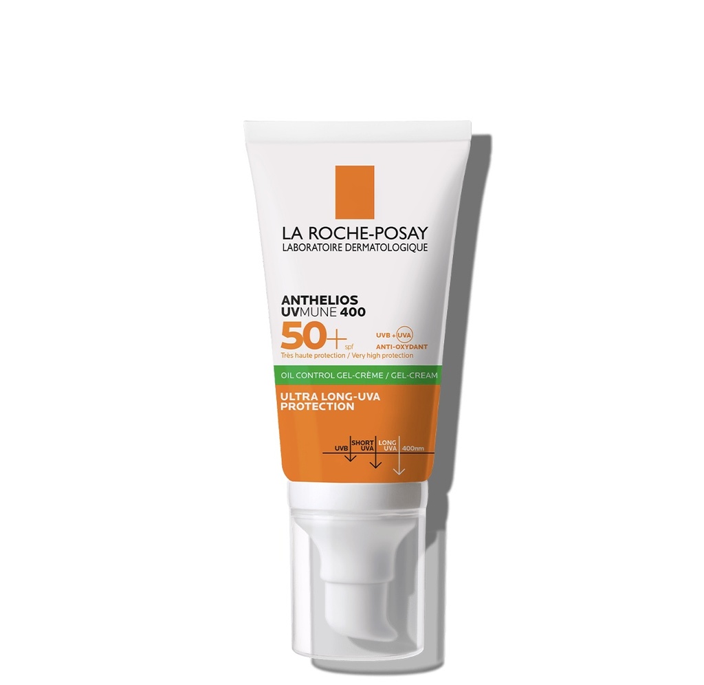 LaRoche-Posay/ Innovation Anthelios UVMUNE 400 Oil Control Gel Cream  SPF50+ 50ml : لاروش واقي شمس للبشرة الدهنية