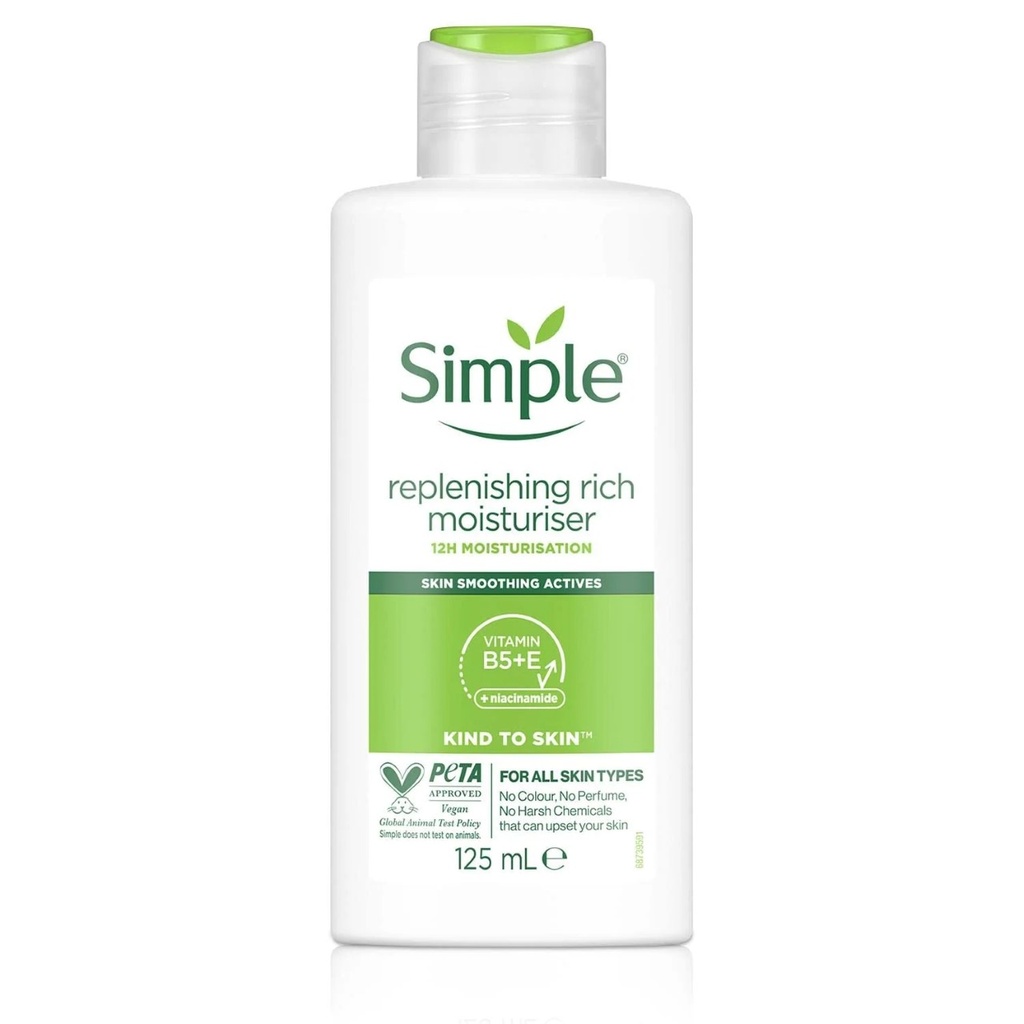 [SMPL/001] SIMPLE/ Replenishing Rich Moisturizer 125ml: مرطب سمبل للبشرة الجافة